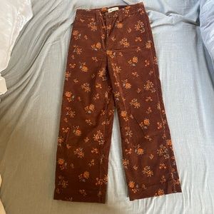 Slim Emmett Wide-Leg Crop Pants: Corduroy Edition